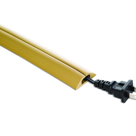 Electriduct Compact Cord Protector with Single Channel- 5ft- Tan CC-RI-CP-SM-5-TN